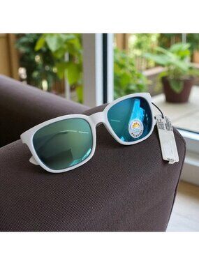 C&C CALIFORNIA White Polarized Way Farer Sunglasses NEW NWT